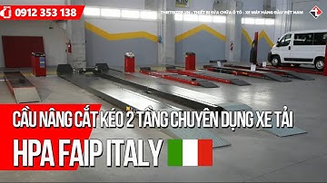 Cầu nâng cắt kéo kiểu xếp chuyên dụng xe tải lớn HPA faip Ponte Camion  Italy