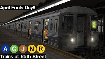 OpenBVE Virtual Railfanning: A, G, J, N and R trains at 65th Street