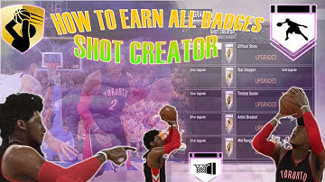 FASTEST  WAY TO EARN ALL BADGES FOR SHOT CREATOR | NBA 2K17 !! ( BEST METHOD)
