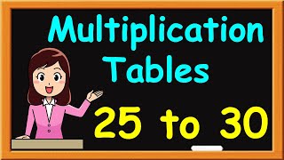 Learn Table of 25 To 30 | Table of 25 To 30 | 25 to 30 tables | 25 se lekar 30 tak Ke Pahade