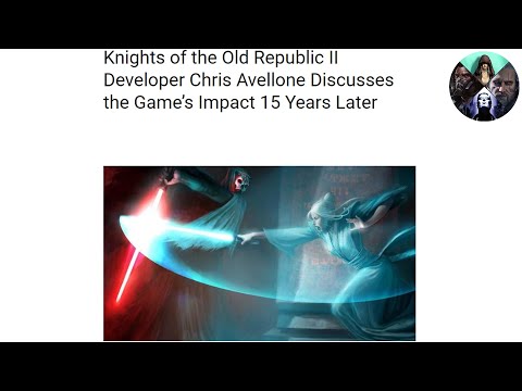 Video: Chris Avellone: Knights Of The Old Republic 2 Restauratieteam 