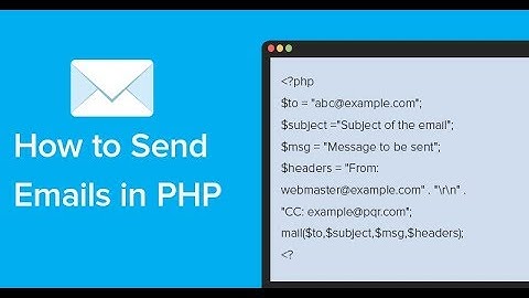 PHP code to send email using PHP mail function