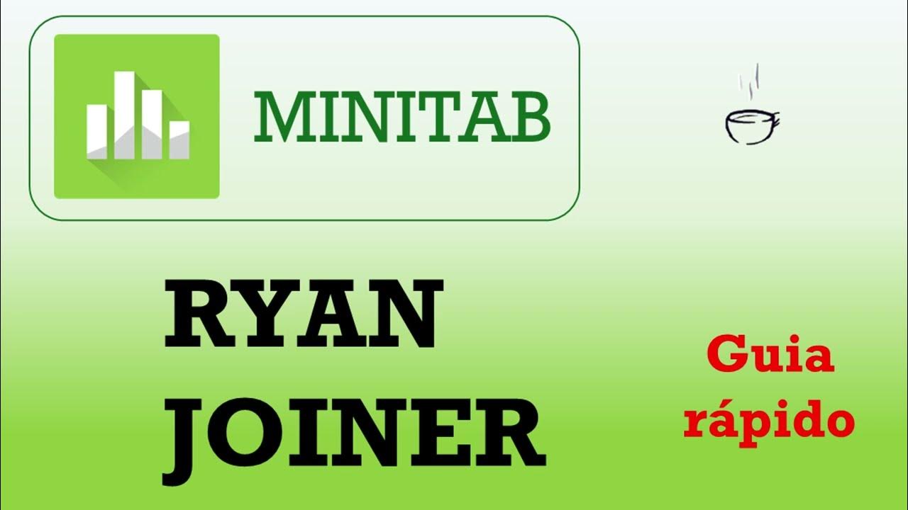 Como aplicar o Teste de Ryan Joiner utilizando o MINITAB (guia rápido