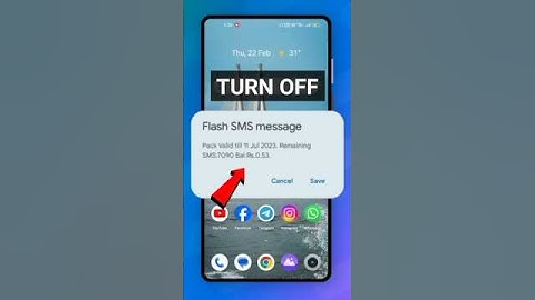 VI Flash Message Kaise Band Kare | 😱How to Stop VI Flash Message 2025| VI Flash Message Stop #shorts