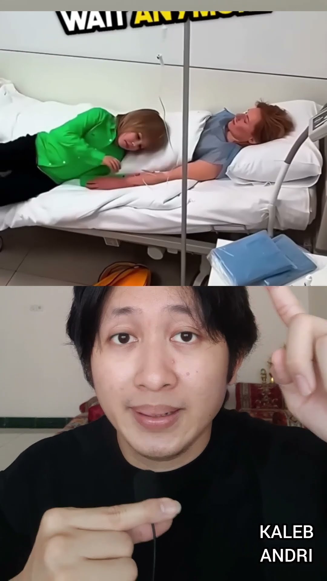 BOCIL DIBAKAR HATINYA IBU SAAT TIDUR DI RUMAH SAKIT | Kaleb Andri #shorts #storytime