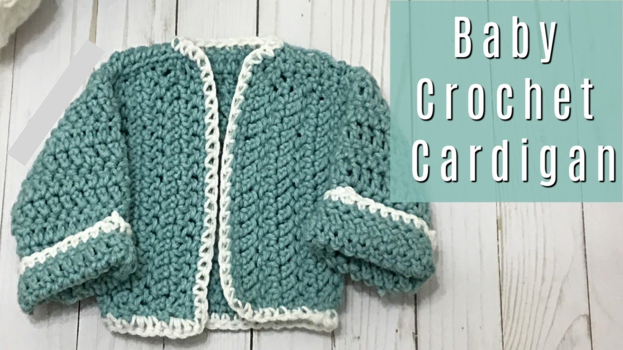 Crochet Cardigan for Baby How to Crochet a Baby Cardigan Easy