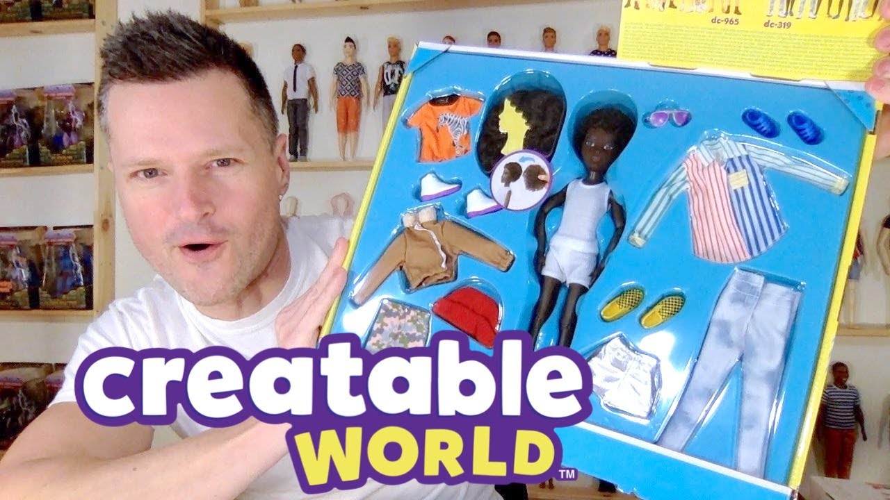 Mattel Creatable World Deluxe Character Kit Dc319 Black Curly Hair for sale online