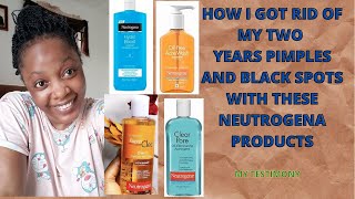 How I truly got rid of my two years pimples and dark spots with Neutrogena clear pore Astringent screenshot 3