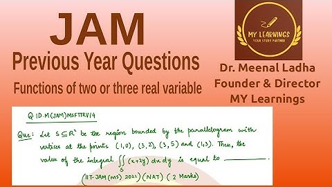 Function of two or three real variables (IIT-JAM (MS) 2021) (Q.ID.M(JAM)MSFTTRV14)