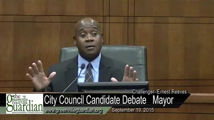 Ernest Reeves...Excerpt Mayor Debate