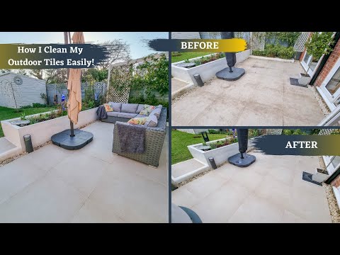 How I Cleaned My Outdoor Tiles So Easily - Before and After