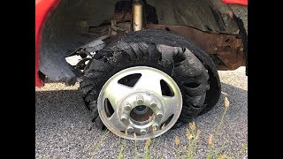 Ford F350 DIY Tire Change - Time Lapse