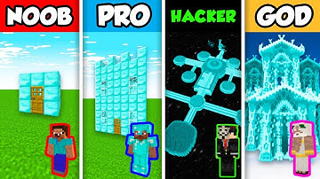 Minecraft NOOB vs PRO vs HACKER vs GOD : DIAMOND HOUSE in Minecraft Animation!