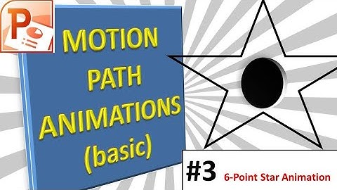 Powerpoint Basics : Motion Path Animation Basic (Motion Graphics)