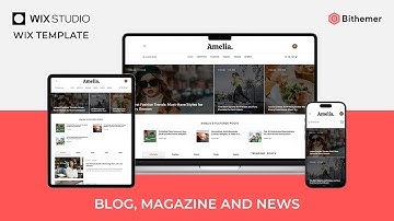 Wix template for subscription blog, magazine, news, Wix Studio #wixstudio #wixtemplate #wix #wixsite