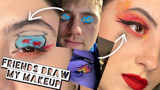 My Friends Draw My Makeup Looks! | Draw My Makeup Look Challenge