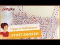 Stoff smoken mit der Nähmaschine - super für Sommerkleider!