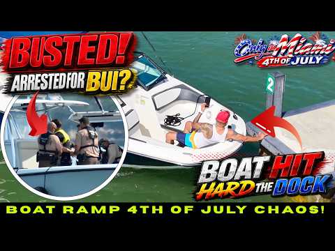 INDEPENDENCE DAY BOAT RAMP DISASTER | BUI Arrest, Jet Boat Crashes &amp; Close Calls!