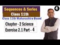 Sequence and series Exercise 2.1 Class 11th Part 4