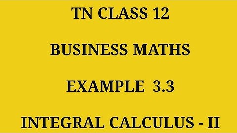 TN 12th Business maths chapter 3 example 3.3