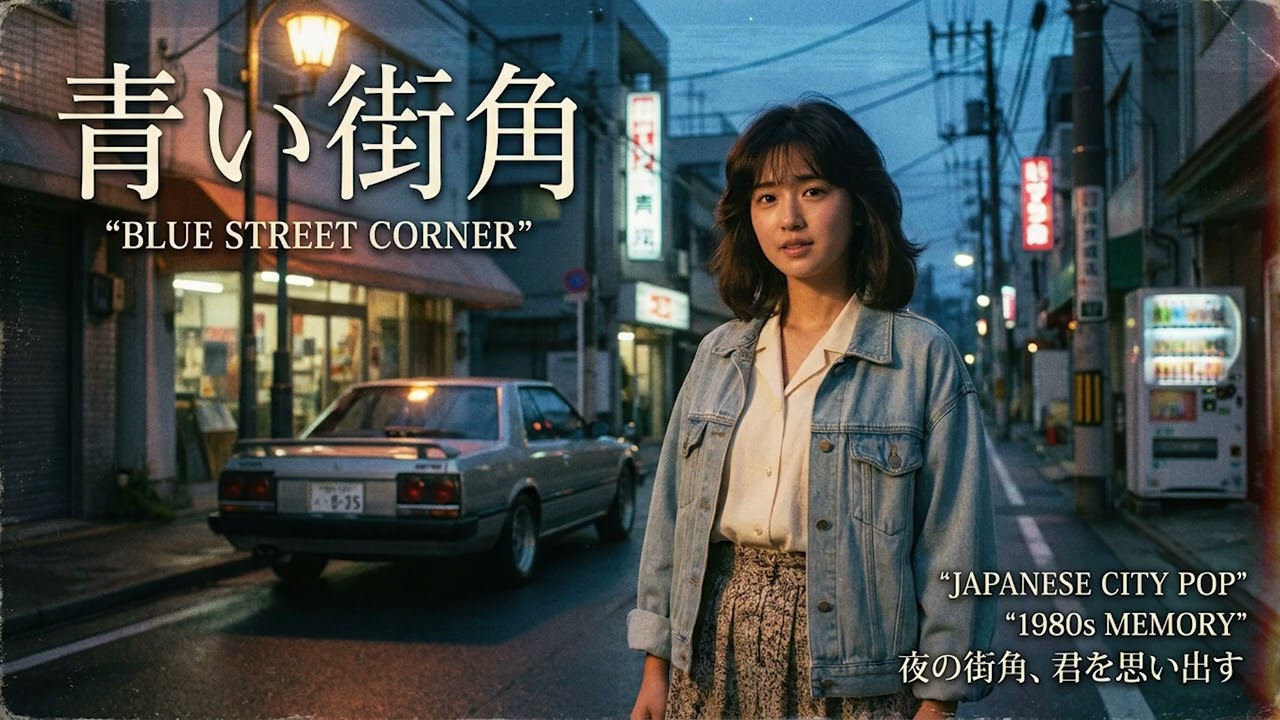 青い街角｜Blue Corner of the City｜Japanese City Pop 80s｜夜の街に