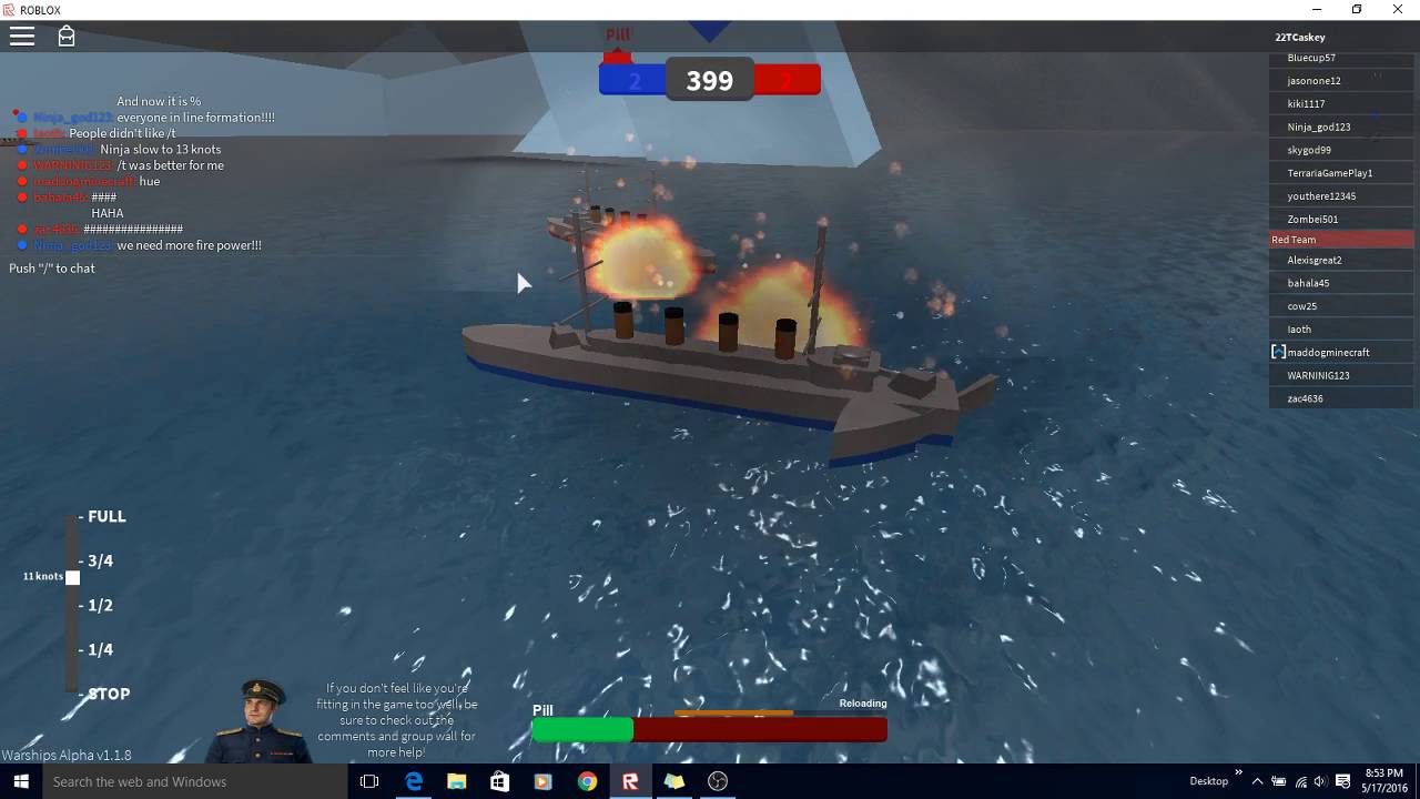 Roblox Pre Alpha Warships Youtube