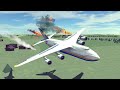Airplane Crashes & Shootdowns #18 Feat. The Newly Built An-124 | Besiege