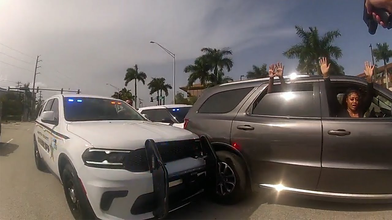 Looting Sisters arrested after high speed chase - YouTube