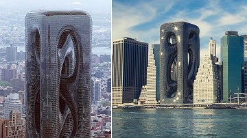 Conceptual skyscraper in 3ds max