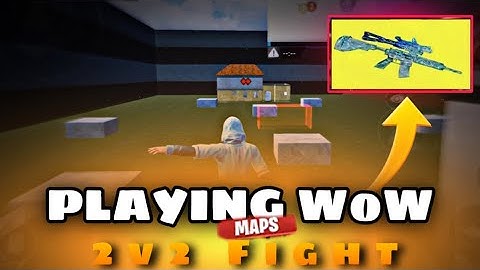 Playing WoW Map | 2vs2 fight m4+ump | Pubg mobile | iOS 18.4.1