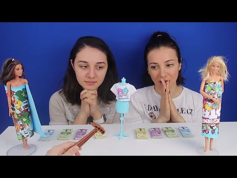 AÇIK ARTTIRMA BARBIE KOMBiN CHALLENGE 1000₺ İLE AÇIK ARTTIRMADA KIYAFET ALDIM! Bidünya Oyunca