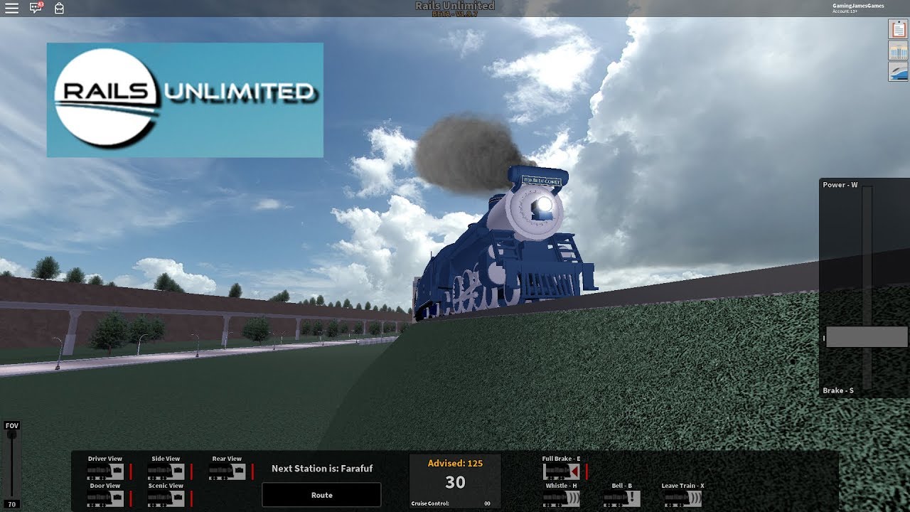 Rails Unlimited The Blue Comet Prototype - roblox games rails unlimited get robux glitch