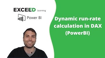 How to add a dynamic run-rate calculation in DAX (PowerBI)