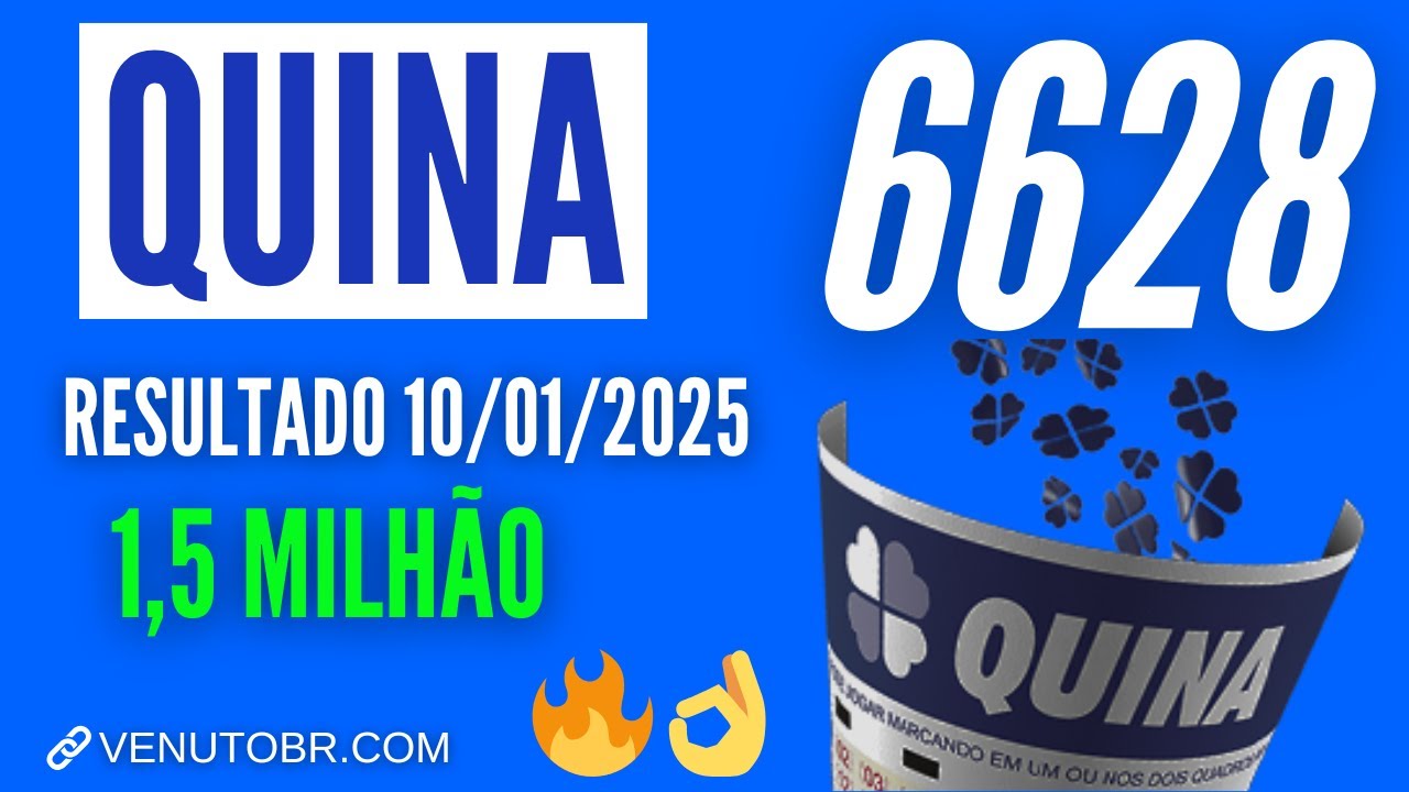 🍀 Resultado Quina 6628 - YouTube