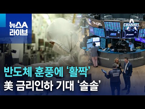 반도체 훈풍에 ‘활짝’…美 금리인하 기대 ‘솔솔’ | 뉴스A 라이브 @channelA-news