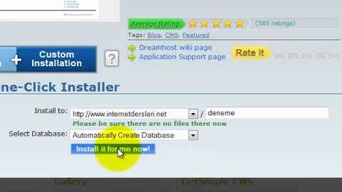 Wordpress Kurulumu Video