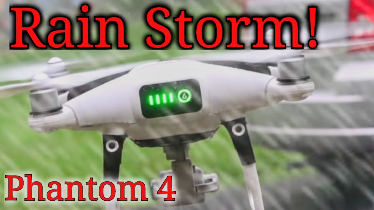 Flying DJI Phantom 4 in Rain Storm / IP69? - YouTube