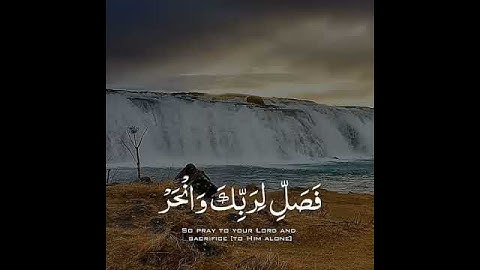 سورة الكوثر ❤️ إِنّا أَعطَيناكَ الكَوثَرَ
