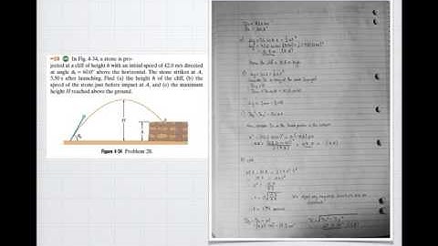 Fundamentals of Physics Chapter 4 q28+29