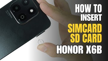 How to Install a SIM Card | SD Card to HONOR X6b