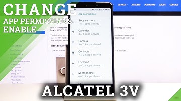 How to Manage App Permissions in ALCATEL 3V – Apps Settings
