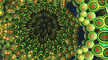 4K Box-Fold-Bulb II--"Kryptonite Blue"--3D Fractal Animation Music Video