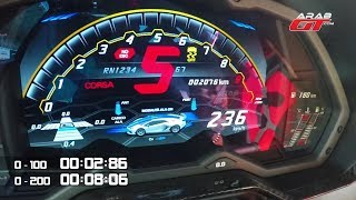 Lamborghini Aventador SVJ Acceleration تسارع و صوت لامبورجيني افنتادور اس في جي