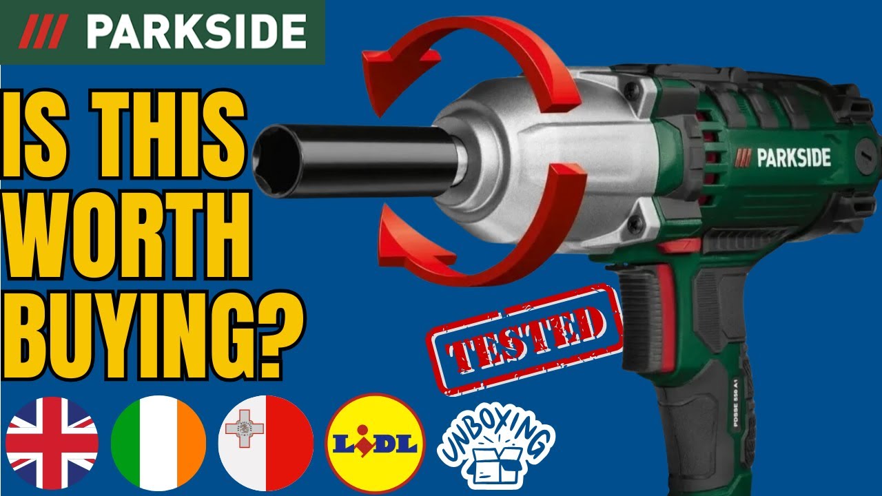ELECTRIC IMPACT WRENCH Parkside PDSSE 550 A1 UK ENGLISH IRISH MALTESE