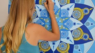 Fractal Mandala Mural  // Timelapse