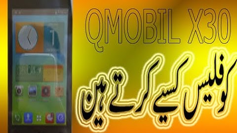 how to QMobile x30 hang on logo full flash
