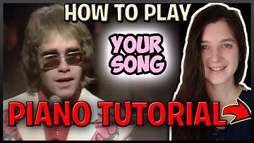 How To Play "YOUR SONG" by Elton John - Easy Piano (Synthesia) [Piano Tutorial] [HD]