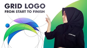 GRID LOGO DESIGN TUTORIAL - BUNNY GRADIENT COLORFUL - CORELDRAW 2018