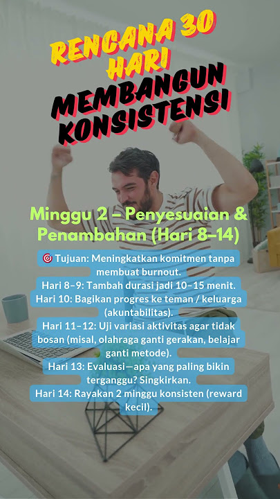 04  30 Hari cara membangun konsistensi #motivasi #quotes #katakatabijak