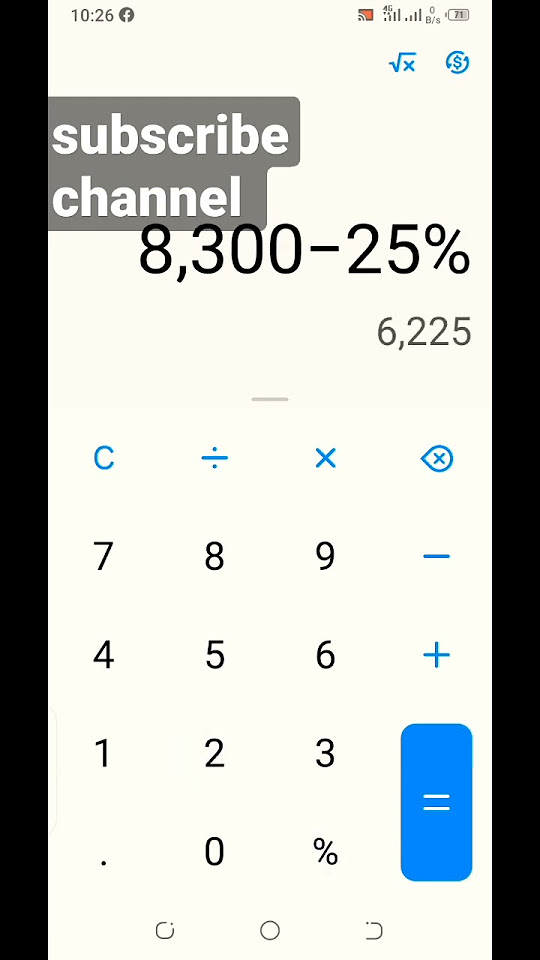 how to calculate percentage on mobile calculator 🕵🙇 YouTube